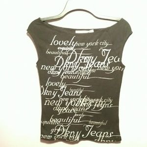 DKNY Medium Top Black Glitter A107